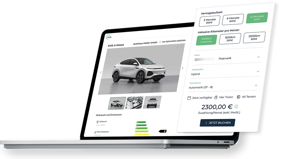 One-Os by KMS – Buchungsoberfläche für Autovermieter