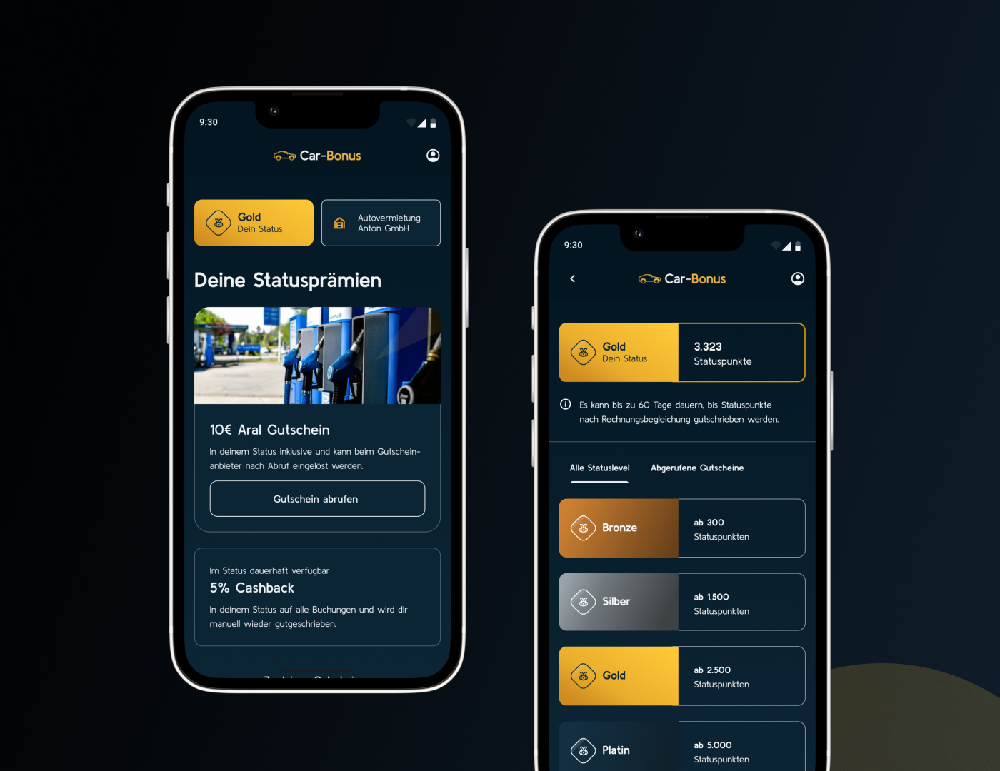 Car-Bonus App für Kunden
